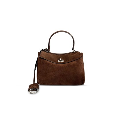 BALENCIAGA WOMEN'S RODEO HANDBAG MINI IN LIGHT ESPRESSO 7954562AA2V1000 (22.8*9.9*8.3cm)